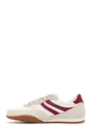 Women's Beige Lace-up Leather Sneaker | Derimod