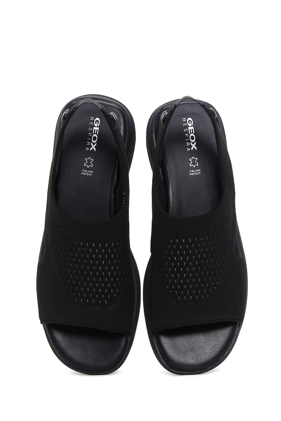 Geox Women's Black D Spherica Ec5 Flat Sandals
