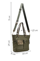 Woman Khaki Long-Strap Fabric Shoulder Bag | Derimod