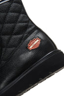 Harley Davidson Women's Black Katy Leather Boots | Derimod