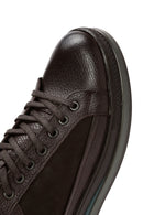 Men's Brown Lace-Up Leather Casual Sneaker | Derimod