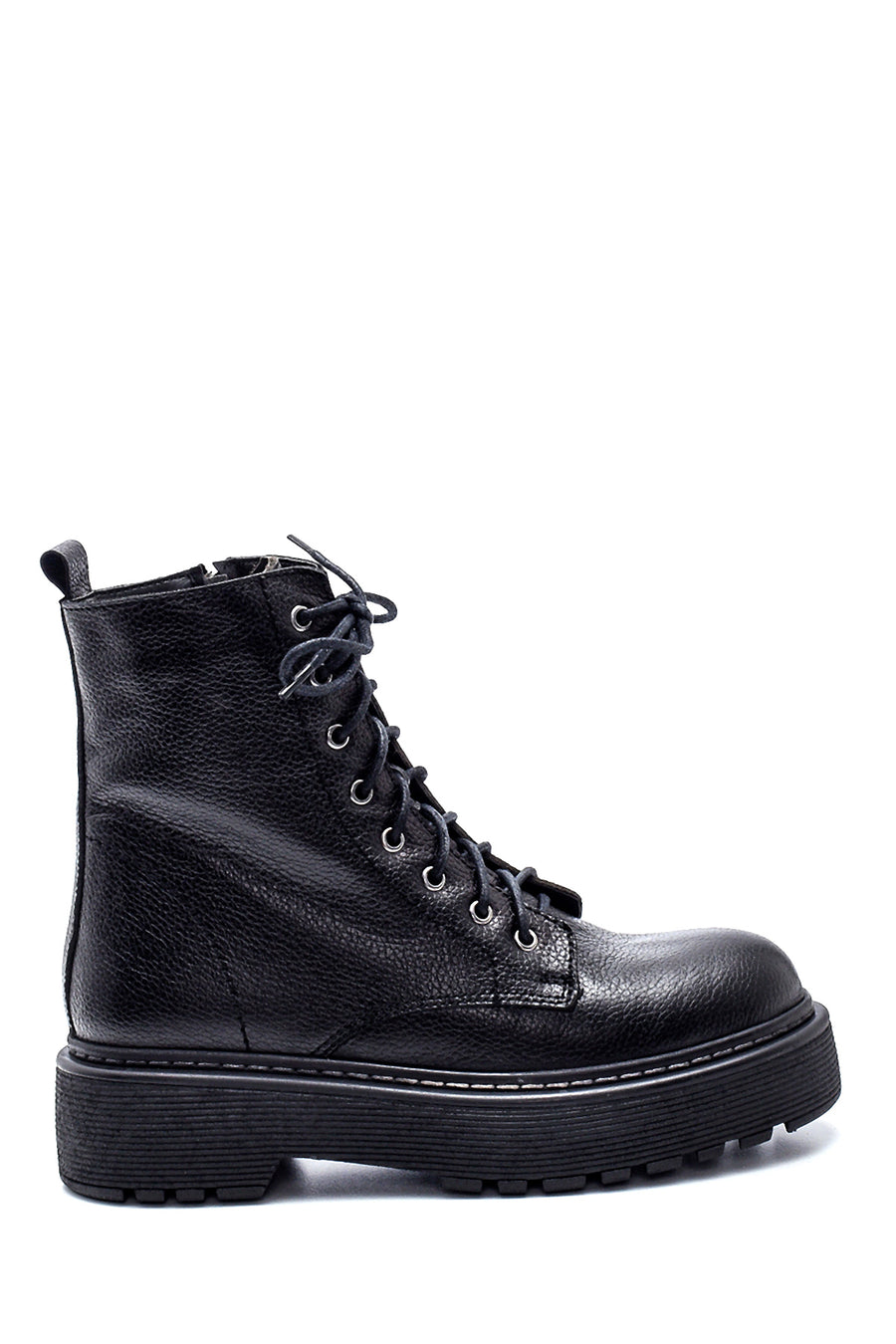 Women's Leather Thick Soled Boots 21WFD1811FT | Derimod