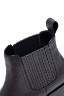 Woman Siyah Leather Chelsea Bot | Derimod