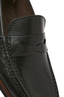 Erkek Siyah Deri Klasik Loafer | Derimod