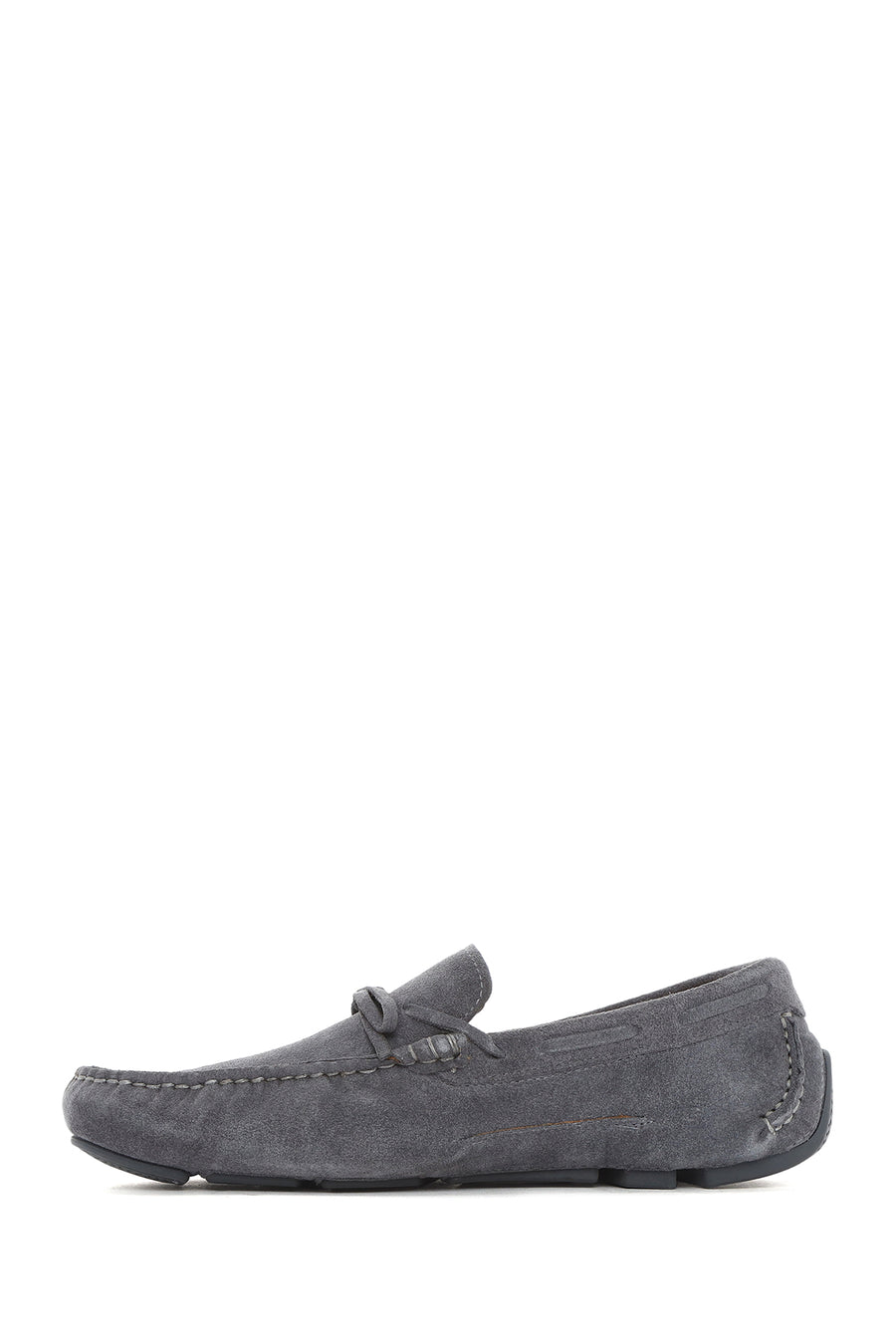 Men's Gray Suede Leather Loafer
