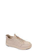 Derimod Fly Erkek Gri Bağcıklı Deri Casual Sneaker | Derimod