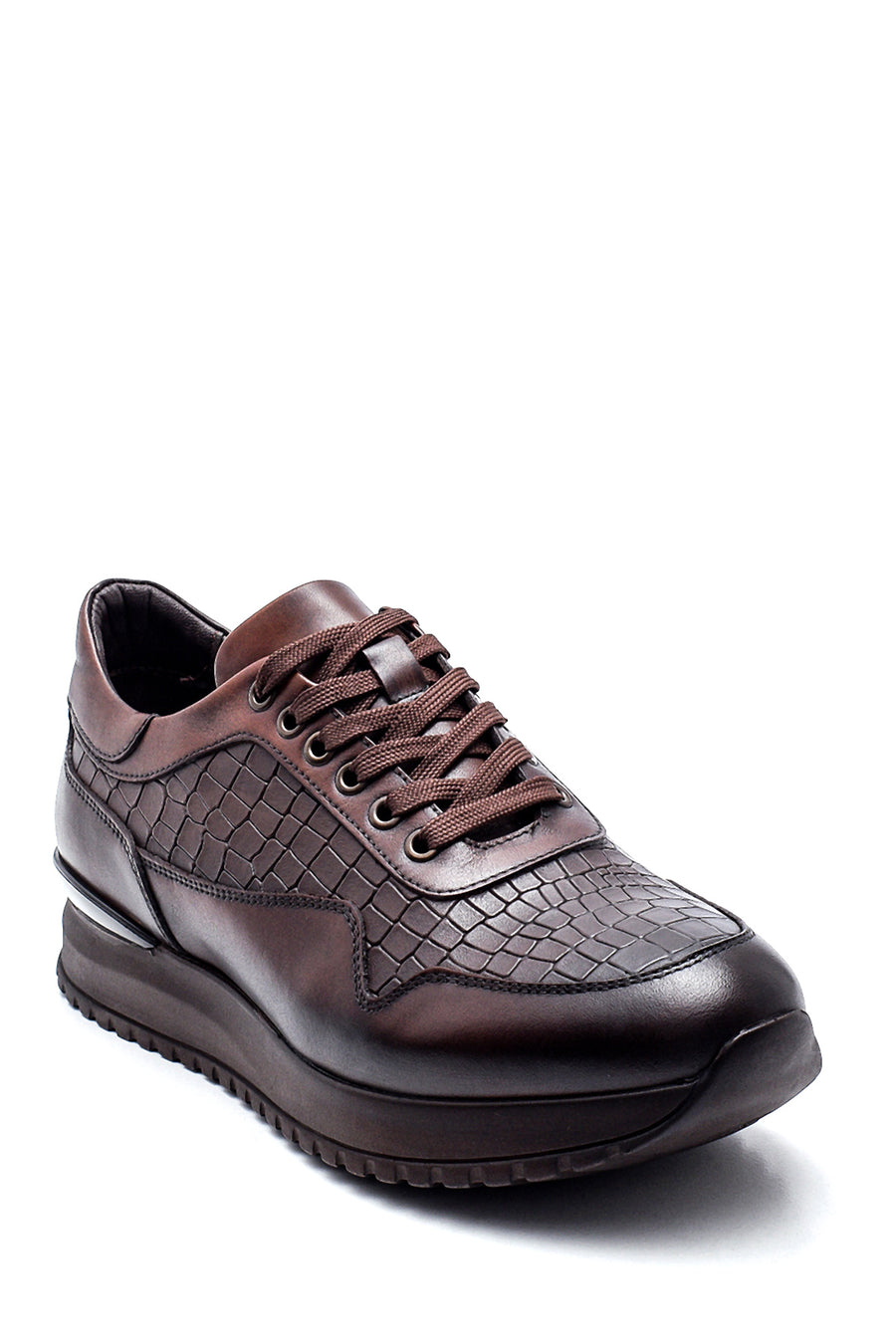 Men's Leather Crocodile Sneaker