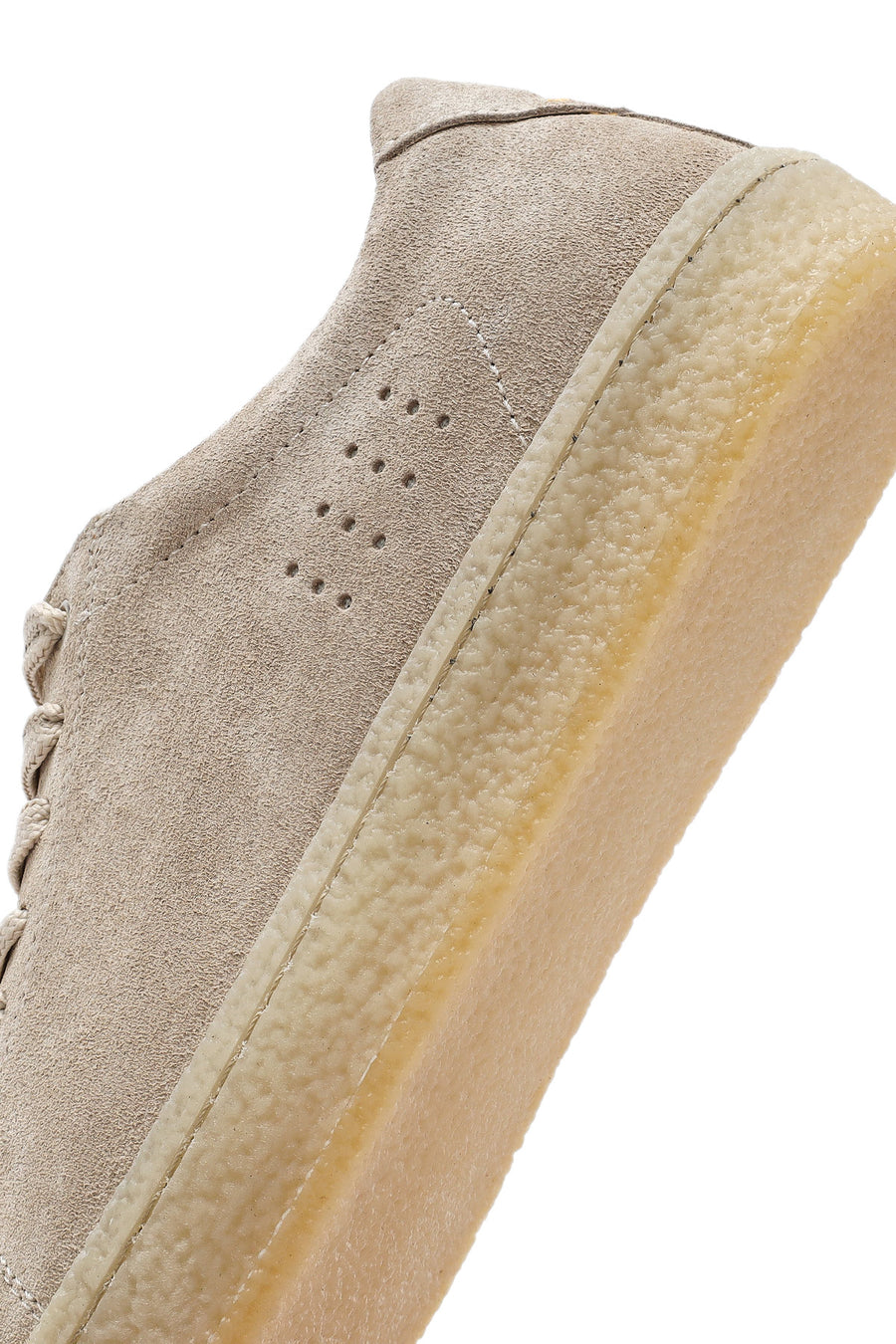Erkek Bej Bağcıklı Süet Deri Sneaker