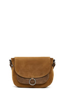 Woman Tan Long-Strap Crossbody Bag | Derimod