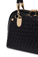 Woman Black Long-Strap Knitted Classic Shoulder Bag | Derimod