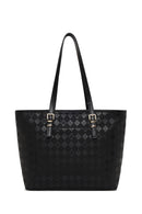 Woman Black Printed Shoulder Bag | Derimod