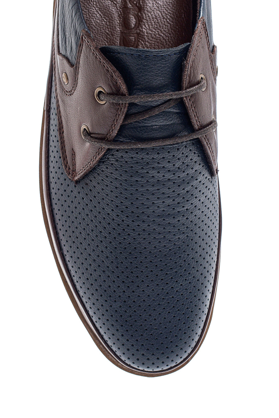 Men's Leather Perforated Casual Shoes