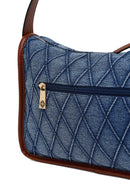 Woman Blue Jean Fabric Long-Strap Shoulder Bag | Derimod