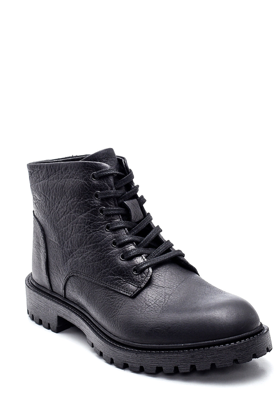 Men's Leather Zippered Boots