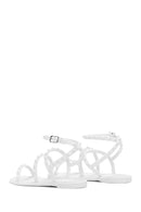 Women's White Jelly Sandals | Derimod