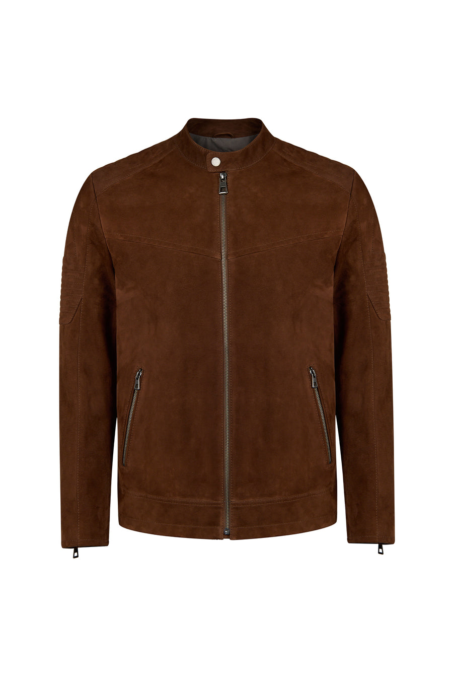 Howard Erkek Kahverengi Slim-Fit Süet Deri Ceket 26WGF664410 | Derimod