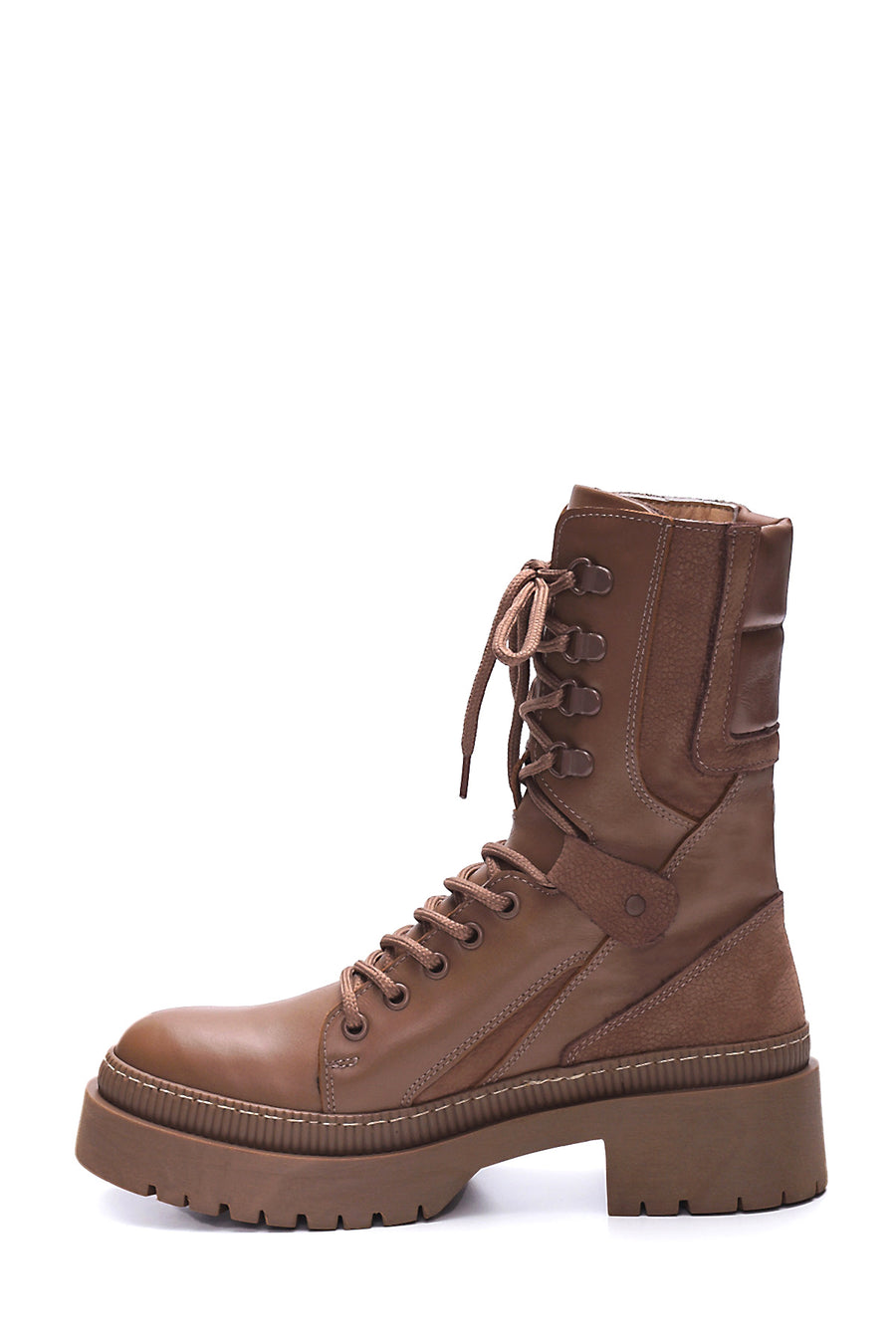 Women's Leather Thick Soled Boots
