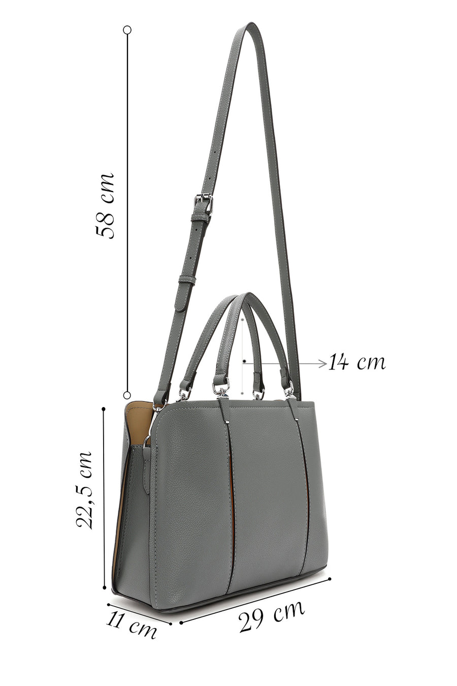Women's Blue Long Strap Shoulder Bag