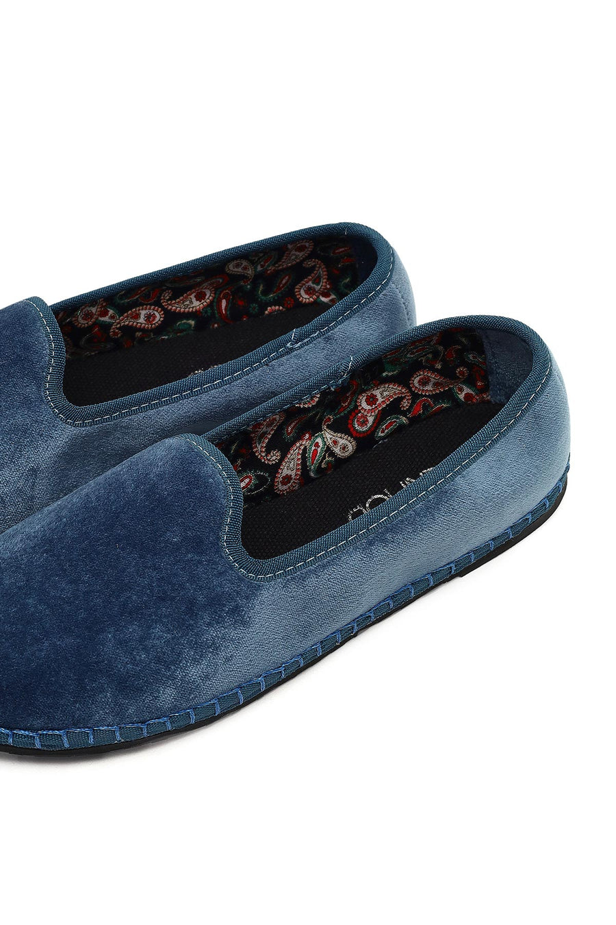Kadın Mavi Kumaş Loafer