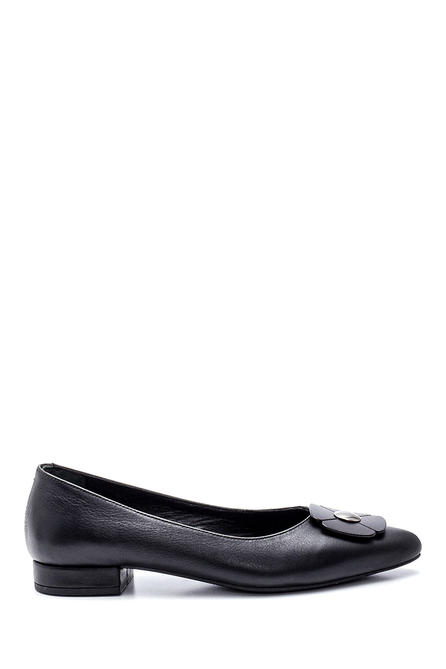Women's Leather Buckle Ballerinas 21WFD270018 | Derimod