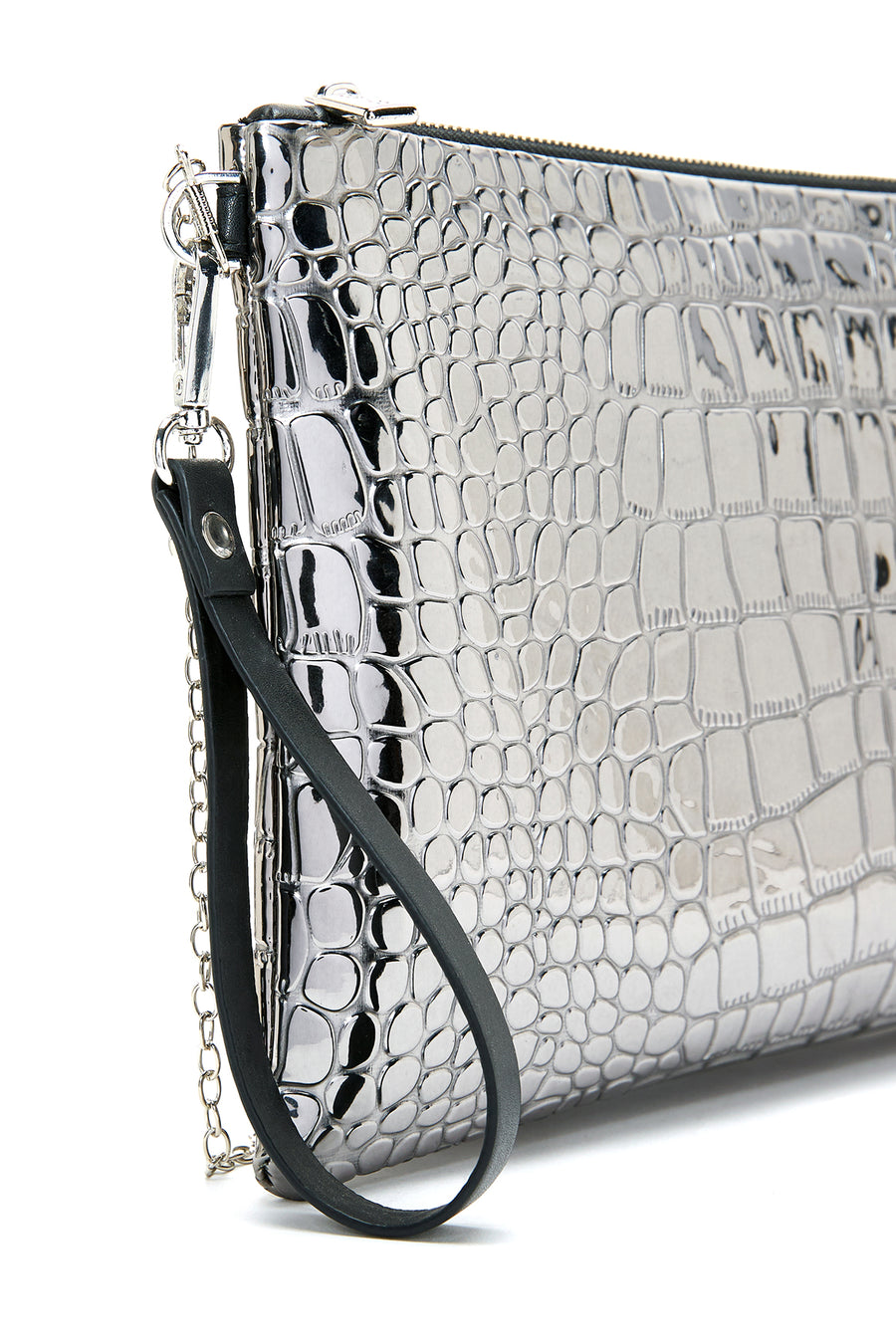 Women's Silver Portfolio Bag