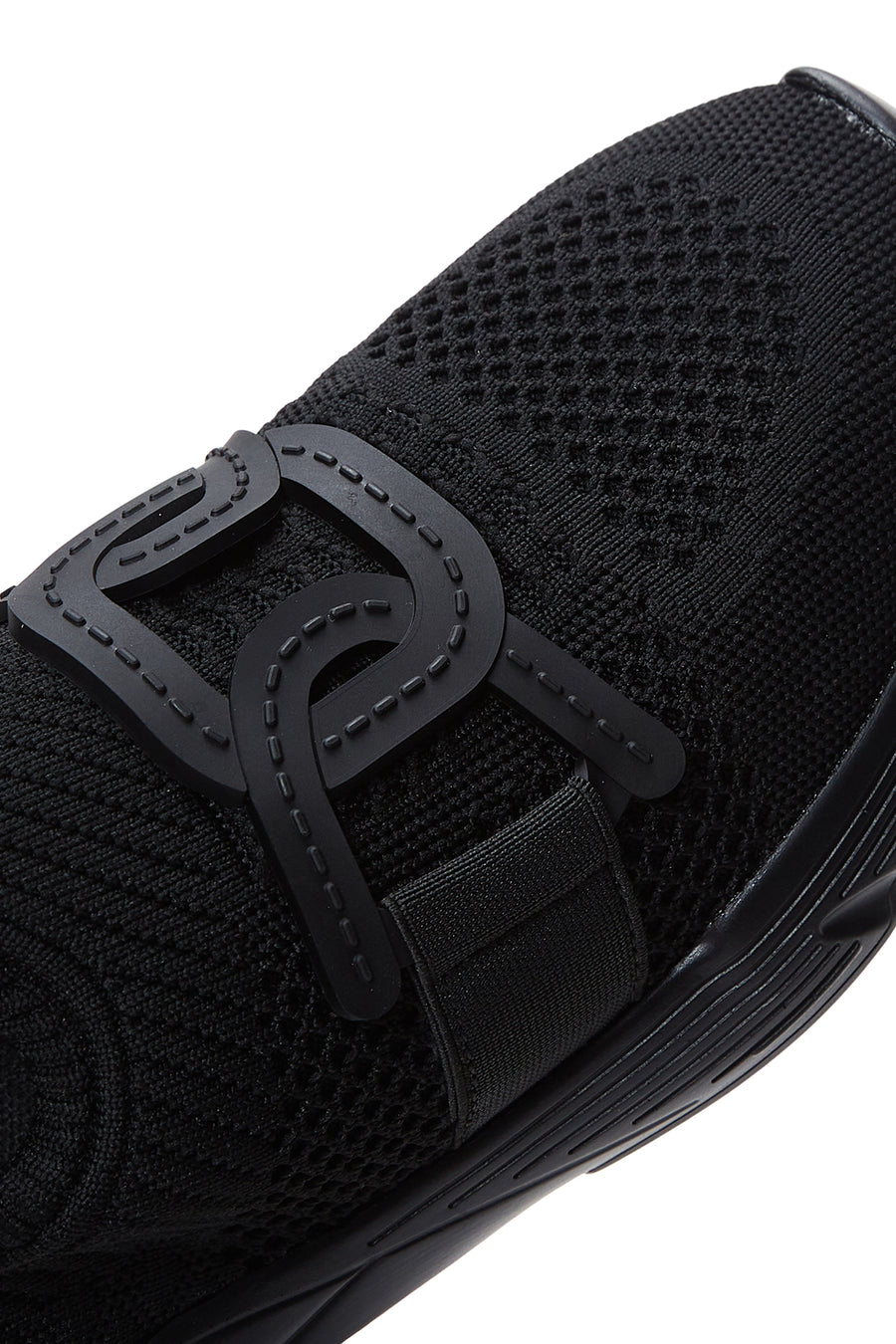 Women's Black Fabric Sneaker
