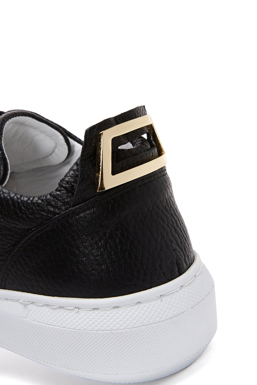 Women's Leather Buckle Detailed Sneaker