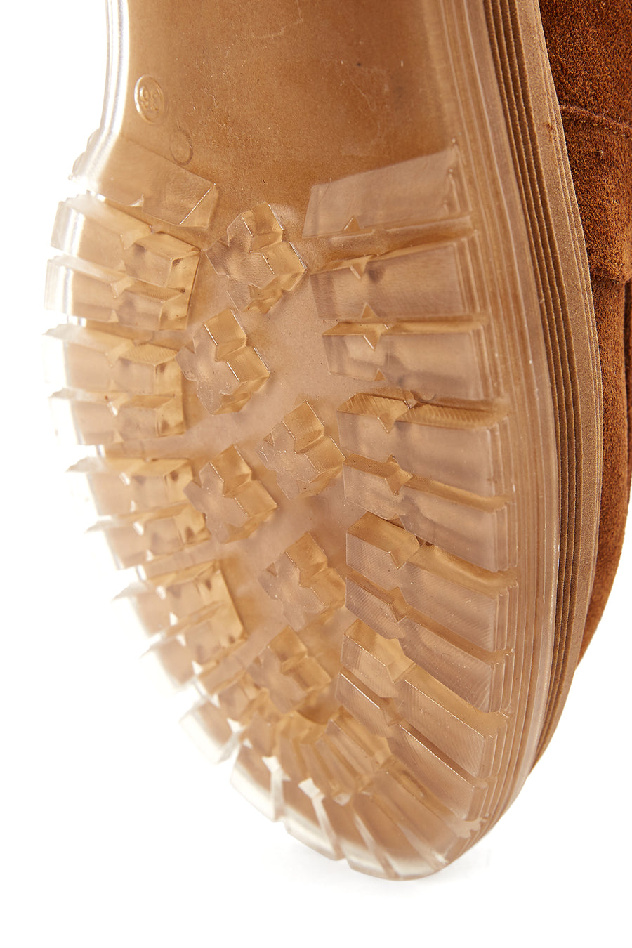Women's Tan Leather Suede Boots Flat Boots
