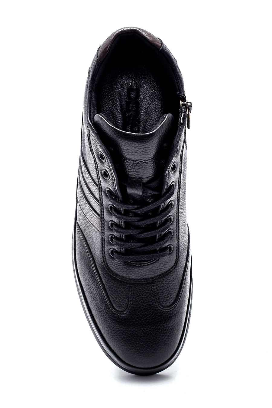 Men's Leather Zippered Boots