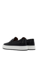 Erkek Siyah Deri Loafer | Derimod