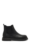 Male Black Leather Chelsea Boots | Derimod
