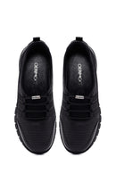 Woman Black Leather Comfort Loafer | Derimod