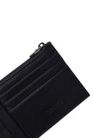 Male Black Leather Cardholder | Derimod