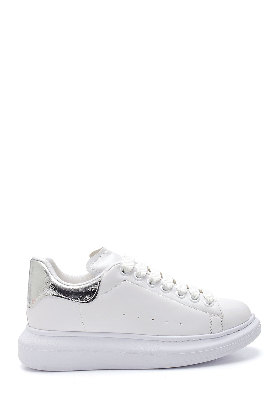 Women's White Thick Soled Sneaker 21WFE147518 | Derimod