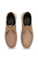 Men's Mink Lace-Up Nubuck Leather Comfort Shoes | Derimod
