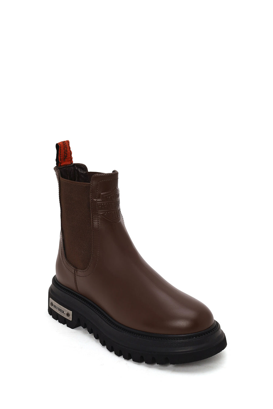Harley Davidson Woman Tan Mourir Leather Chelsea Boots