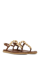 Woman Brown Buckled Flip-Flop Sandal | Derimod