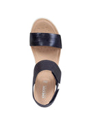 Geox Women Navy Blue D S.Vega F - All Nub. Cow + Me. Le Leather Sandals | Derimod