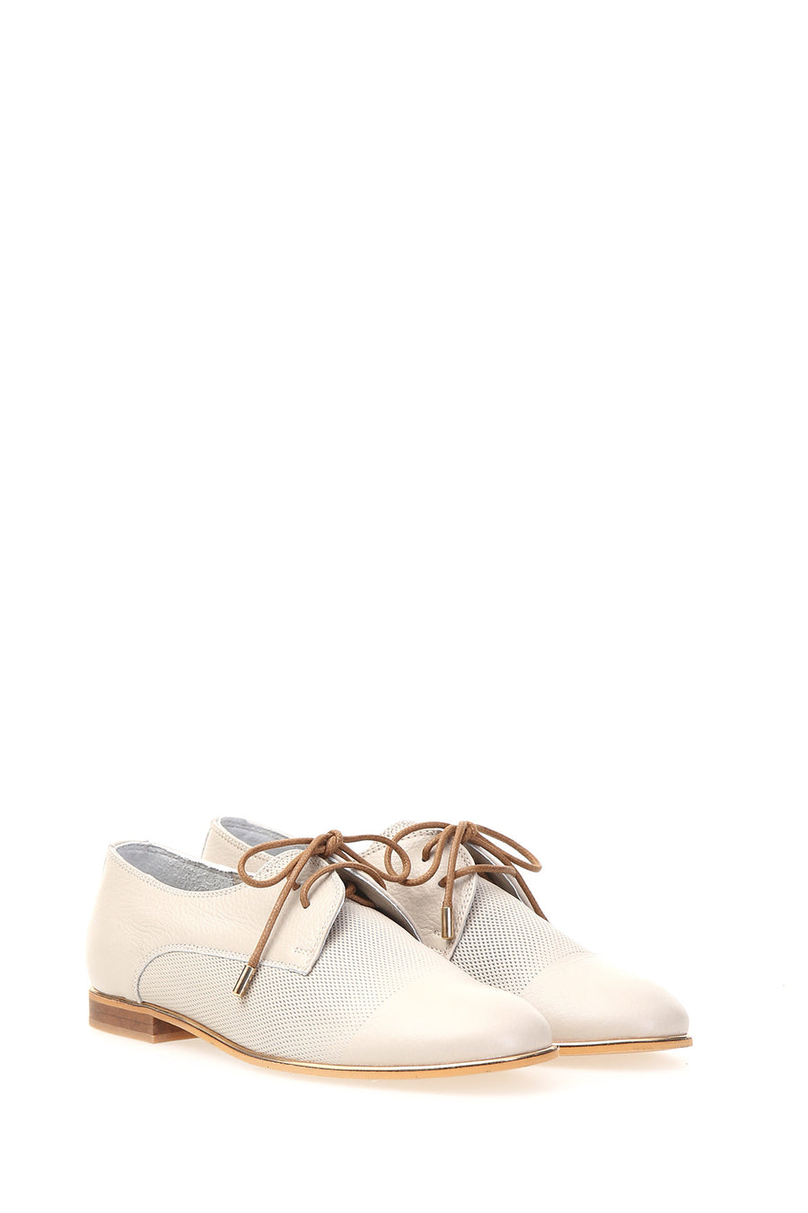 Gray Women's Leather Shoes