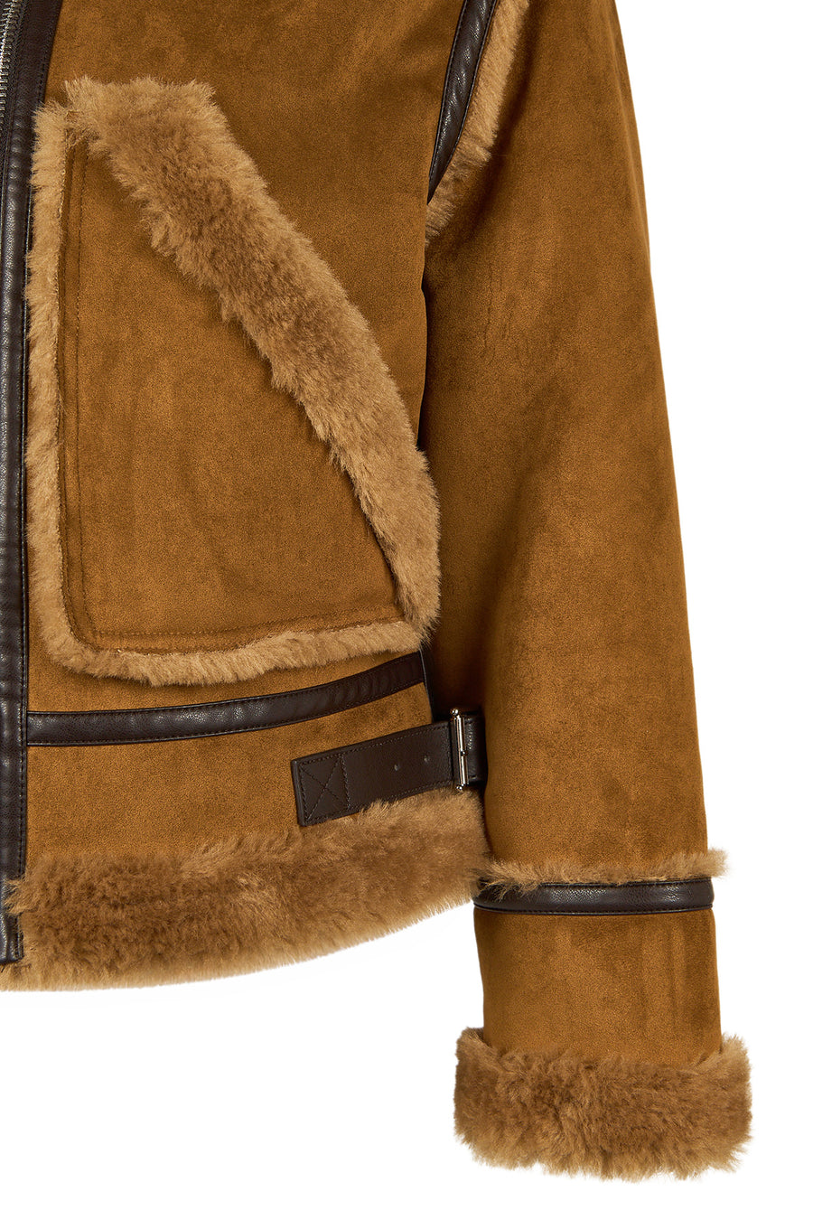 Stokholm Kadın Camel Oversize Teddy Mont
