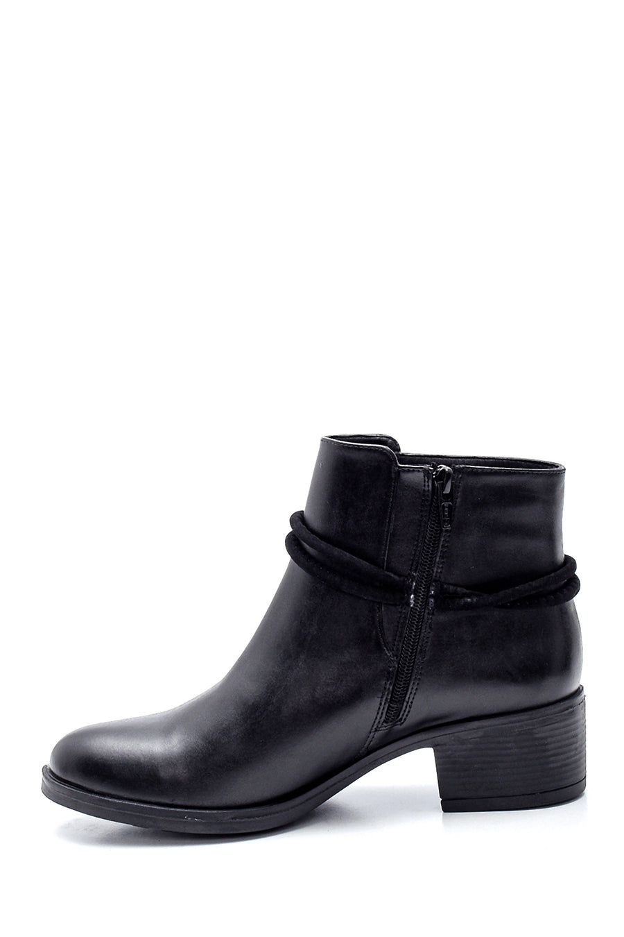 Women's Stringed Mid Heel Boots