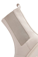 Women's Beige Thick Soled Chelsea Boots | Derimod
