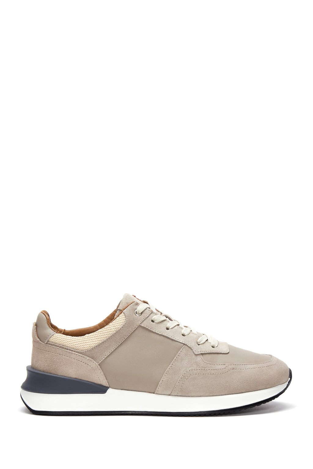 Erkek Bej Süet Deri Sneaker
