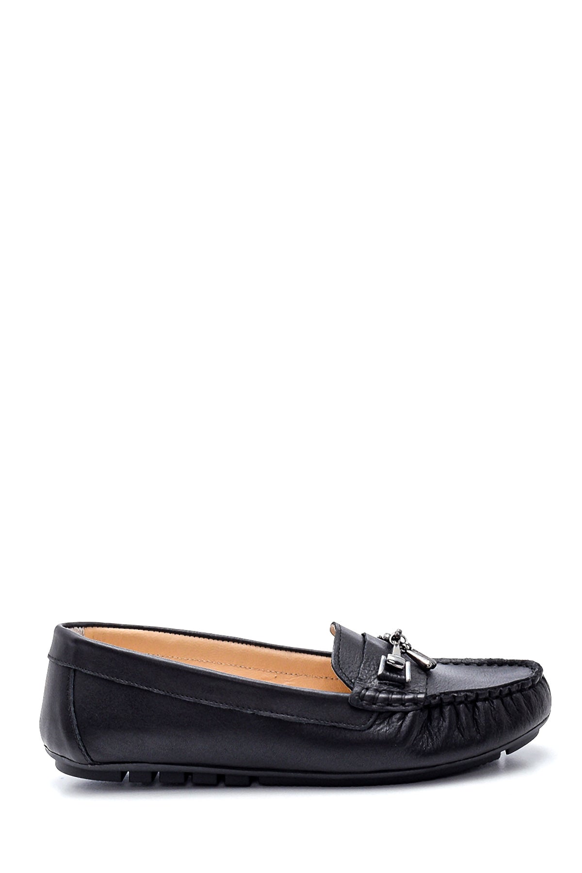 Kadın Deri Tokalı Loafer 21WFD320318 | Derimod