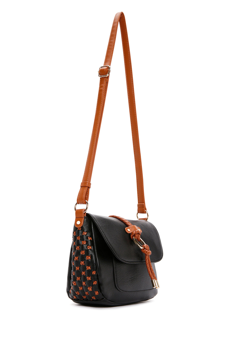 Women's Black Long Strap Crossbody Bag
