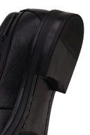 Male Black Lace-Up Thick-Soled Leather Casual Shoes | Derimod