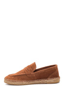 Men's Leather Suede Espadrilles | Derimod