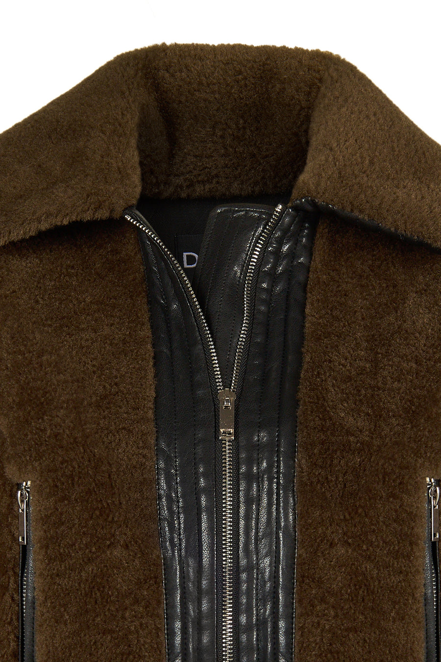 Levi Woman Brown Short Teddy Jacket