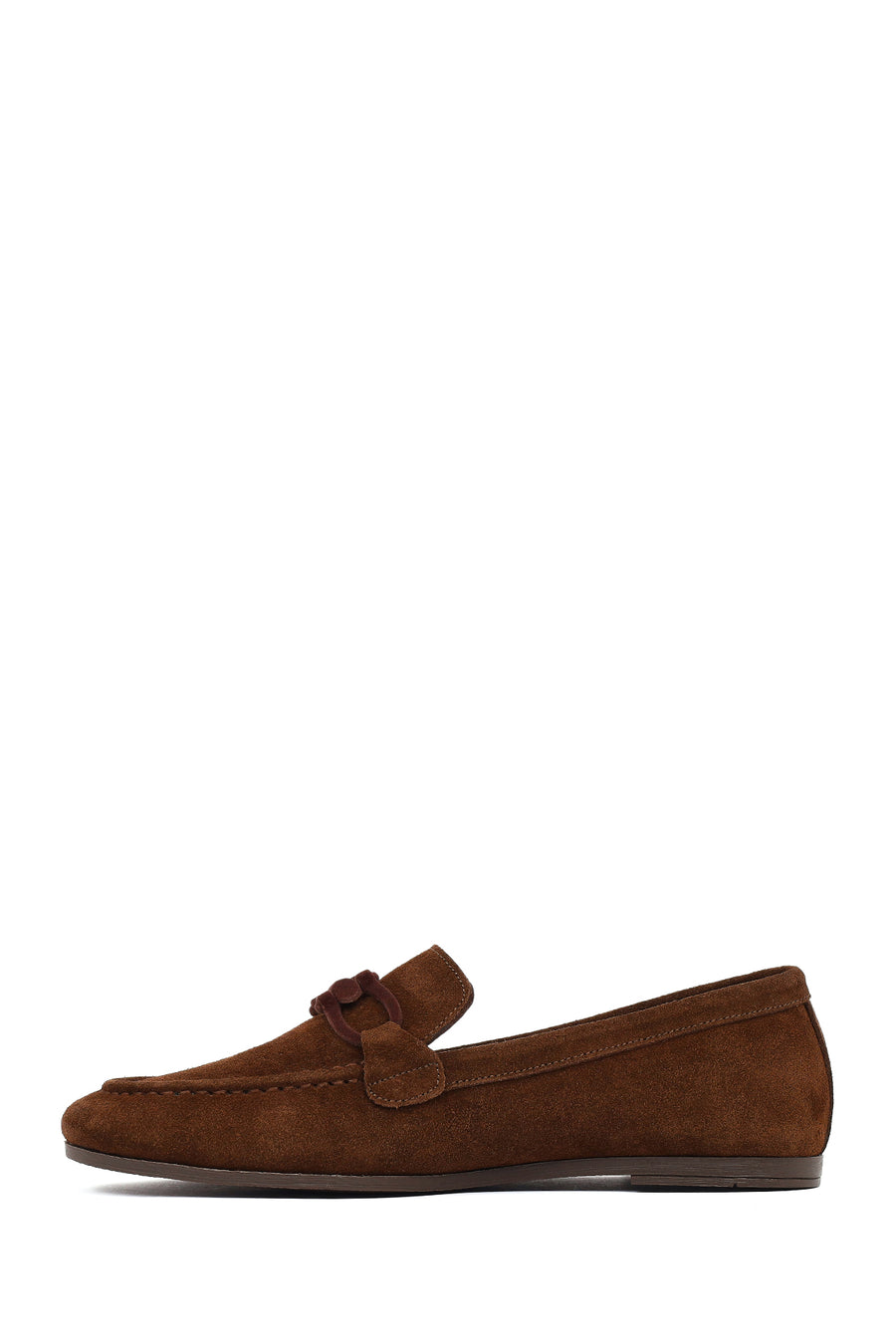Women's Brown Suede Leather Loafer
