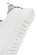 Women's White Lace-Up Leather Sneaker | Derimod